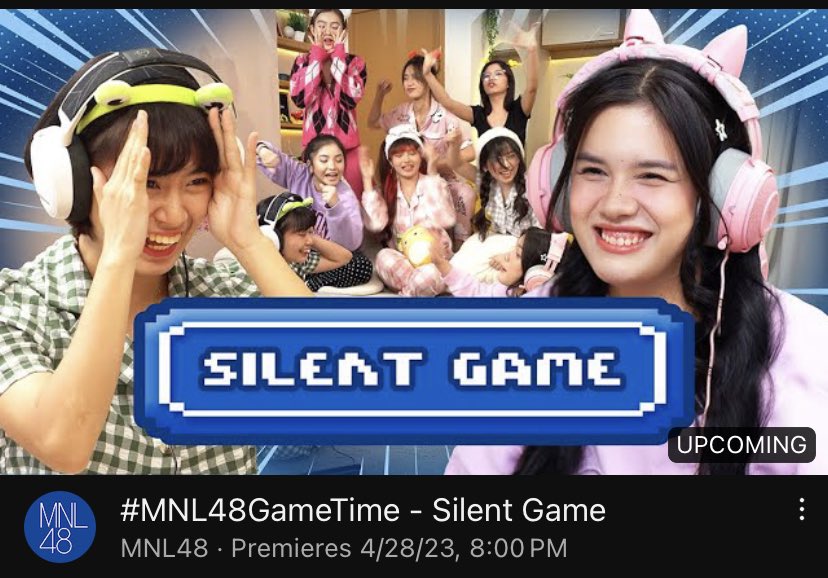 #MNL48GameTime 8PM ❤️

youtu.be/2RfdIfKeAZs