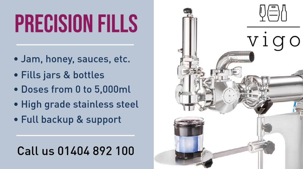 New! Introducing our range of #volumetricfillers ideal for precision #dosing of viscous #finefoods - #jam #honey #pesto #mayo #gelato #yogurt #syrups #oils  Fills bottles, jars &amp; #doypack pouches.  Call us on 01404 892 100  ☎️