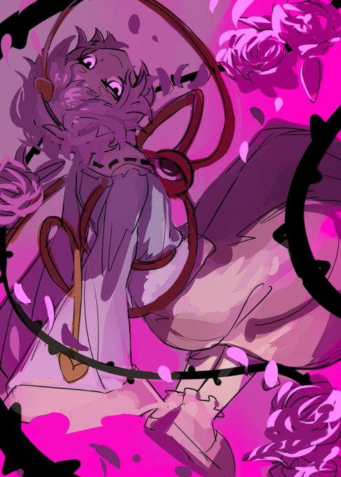 「pink hair vines」 illustration images(Latest)