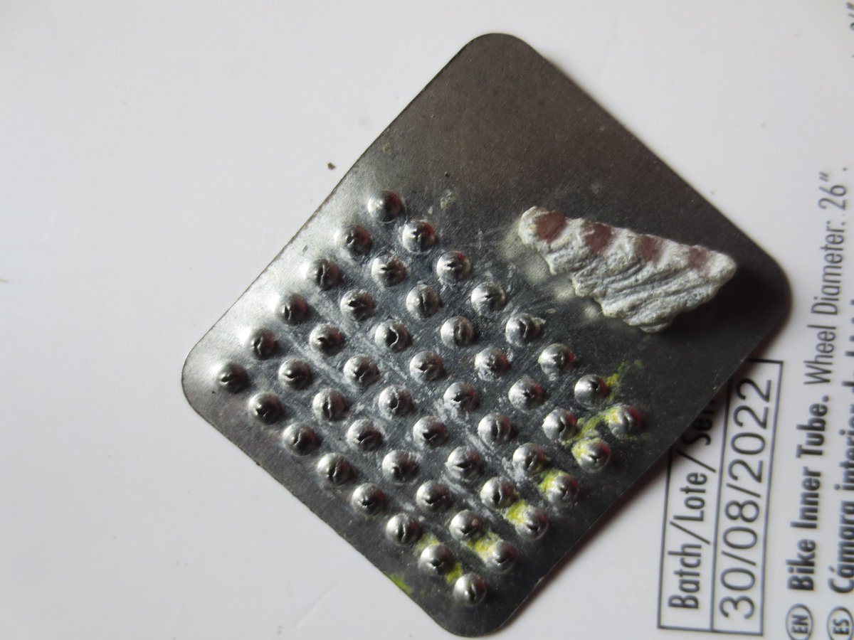 No puncture repair kit I have bought since early 2020 has included a chalk block. 

I used to keep finding these things in my pockets and now I am down to one crumb, what's going on here ! Is there some kind of shortage 😉