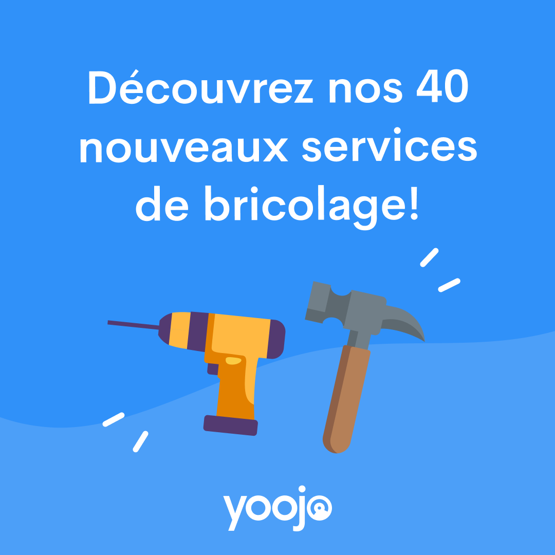Vous en rêviez, nous l'avons fait !

Yoojo lance 40 nouveaux services de #bricolage. De la réparation d'électroménager à la serrurerie, il y a vraiment tout pour la maison !

Découvrez ici la liste complète : yoojo.fr/bricolage