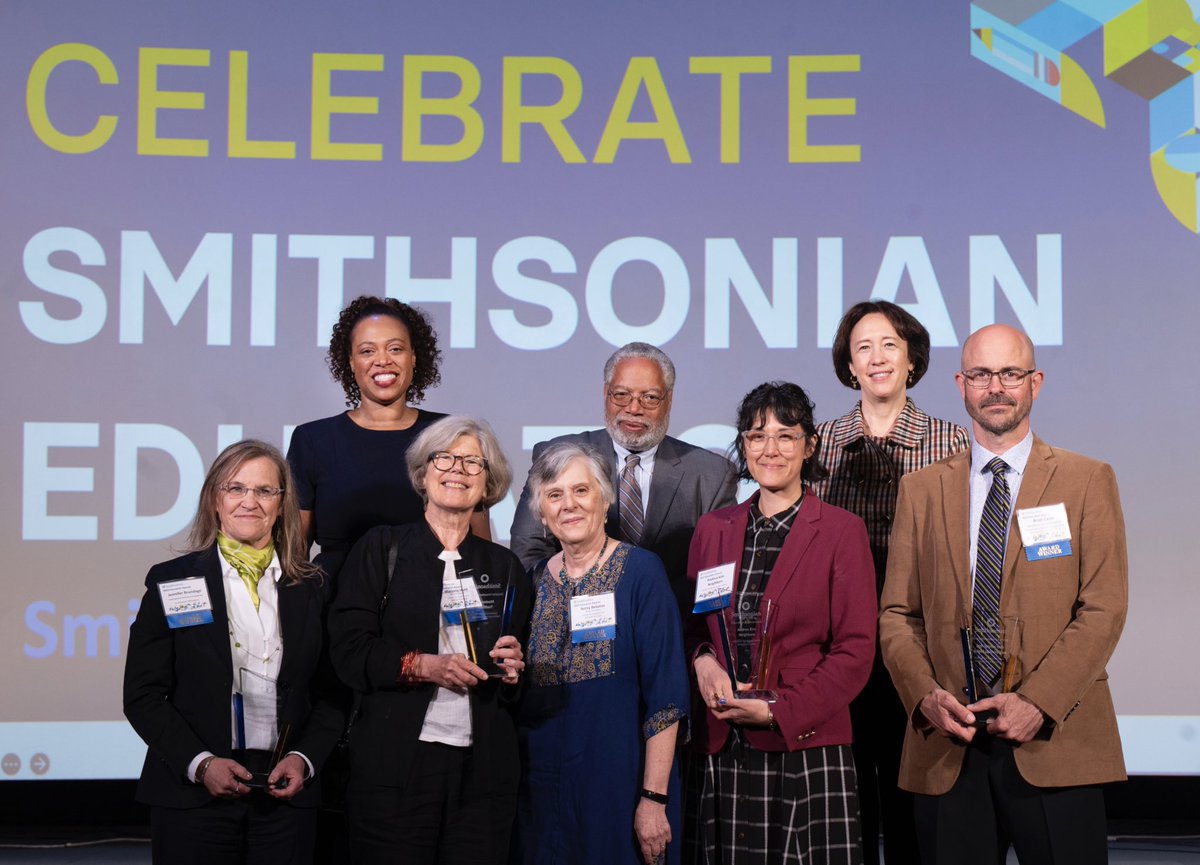 My congratulations to educators at @SmithsonianAPA, @SmithsonianFolk,  @EarthOptimism, @NationalZoo,  @SIAffiliates, and many more. There is nothing more important to the nation’s future than education. #SmithsonianEdu