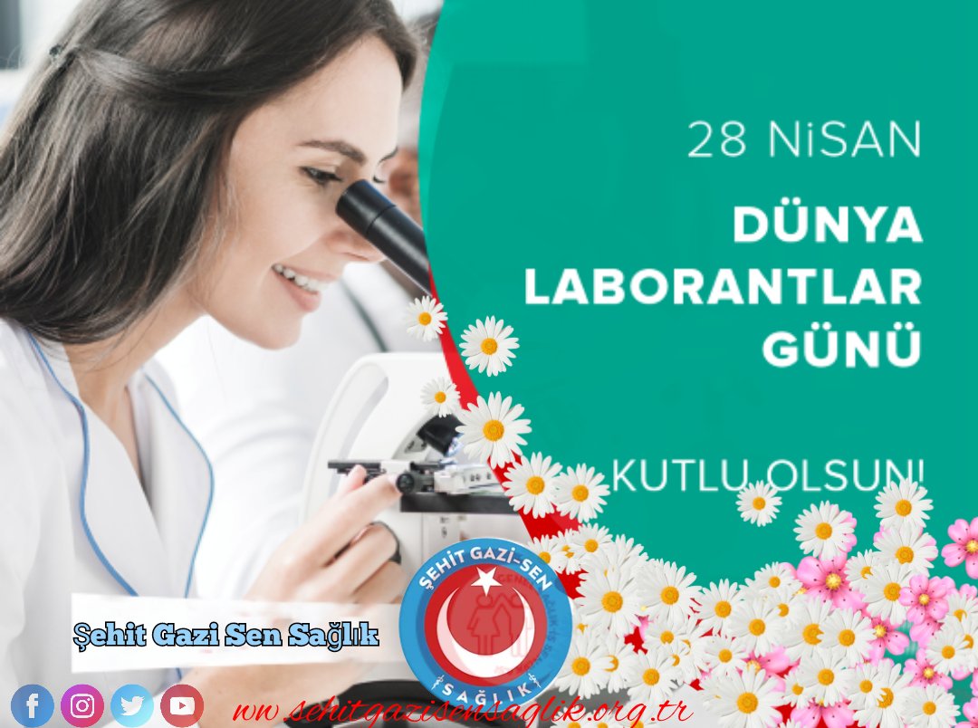 Hata kabul etmeyen onurlu  mesleğin kıymetli temsilcileri;
İnsan onuruna yaraşır bir yaşam ve çalışma koşullarının sağlanması için birlikte mücadele dileğiyle tüm tıbbi laboratuvar teknikeri ve teknisyenlerinin 28 Nisan Dünya Laborantlar Günü’nü kutluyoruz #LaborantlarGünü