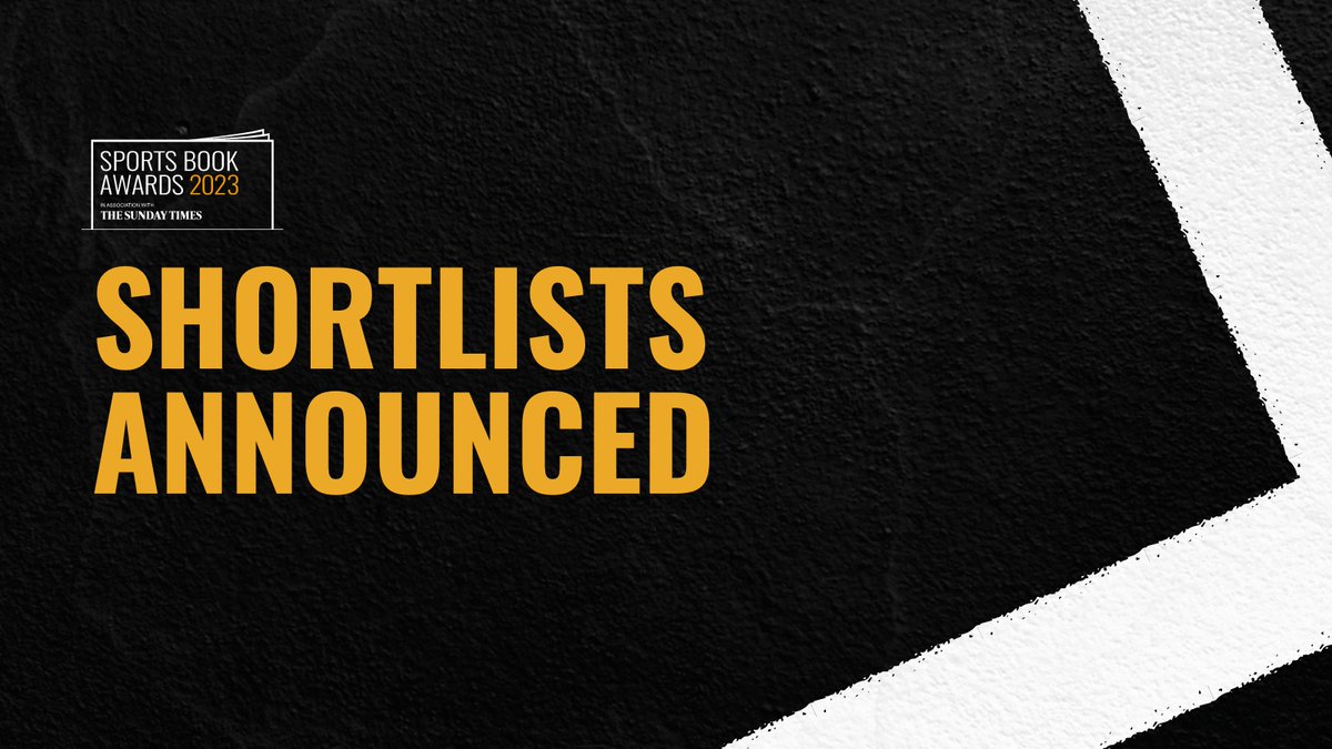 The #SportsBookAwards 2023 shortlists are here! Check out the full category nominations, as well as the public category votes, here: sportsbookawards.com/shortlist-2023/ #SBA23 #ReadingForSport