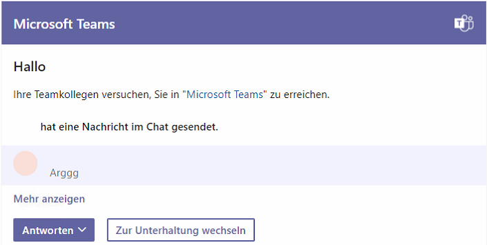 1000millimeter's tweet photo. Wenn wir in Teams nicht online sind, bekommen wir Mails von Teams wenn uns jemand anchattet.
Es wird aber immer nur eine von mehreren Chatnachrichten mitgeschickt, sodass das Ergebnis meist nicht sehr informativ ist....
#WorkLeaks https://t.co/L6Ip2eBLOT