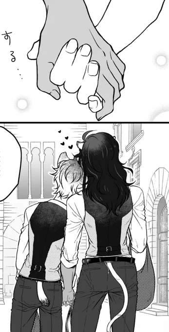 #twst_BL レオラギ 再掲  買い物デート🦁🍩