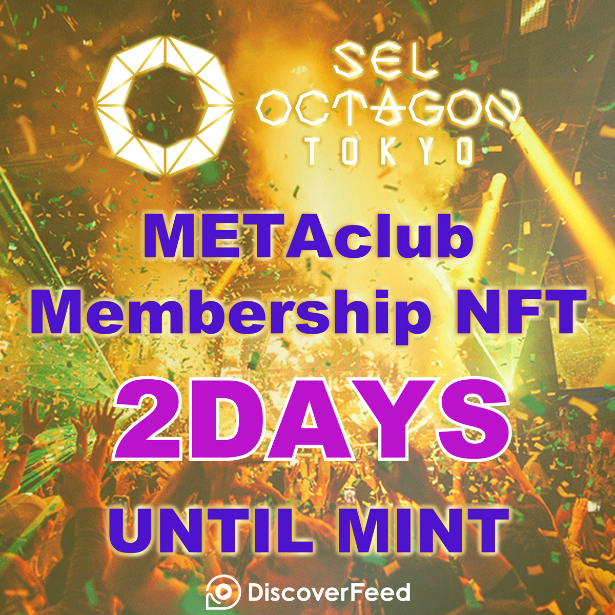 DiscoverfeedJP's tweet photo. SEL OCTAGON TOKYO METAclub Membership NFT
MINTまであと2日💥
ETH持ってなくても🆗
CoinBaseでクレジットカード対応🤣
メタマスクだけは作ってください🙇♂️
#DiscoverFeed #METAclub #CoinBase https://t.co/MiIXIxI3Ck