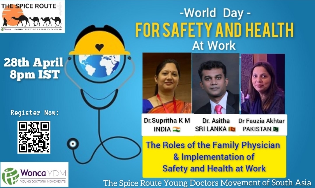 Join us for a webinar on World Day for Safety & Health at Work by @TSRmovement Today, April 28, 2023, at 08 PM (IST) / 14:30 PM UTC. Register here: bit.ly/41Nld43