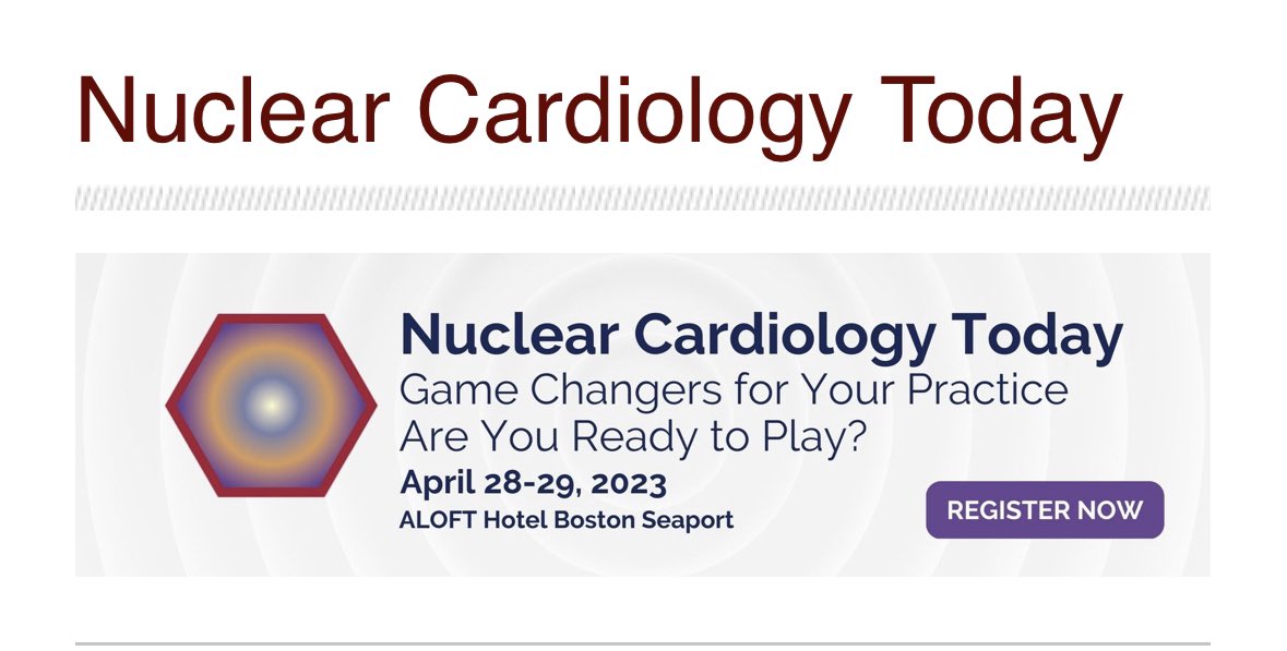 Kick-starting a spectacular program at Nuclear Cardiology Today 🫀
@MyASNC #CVNuc