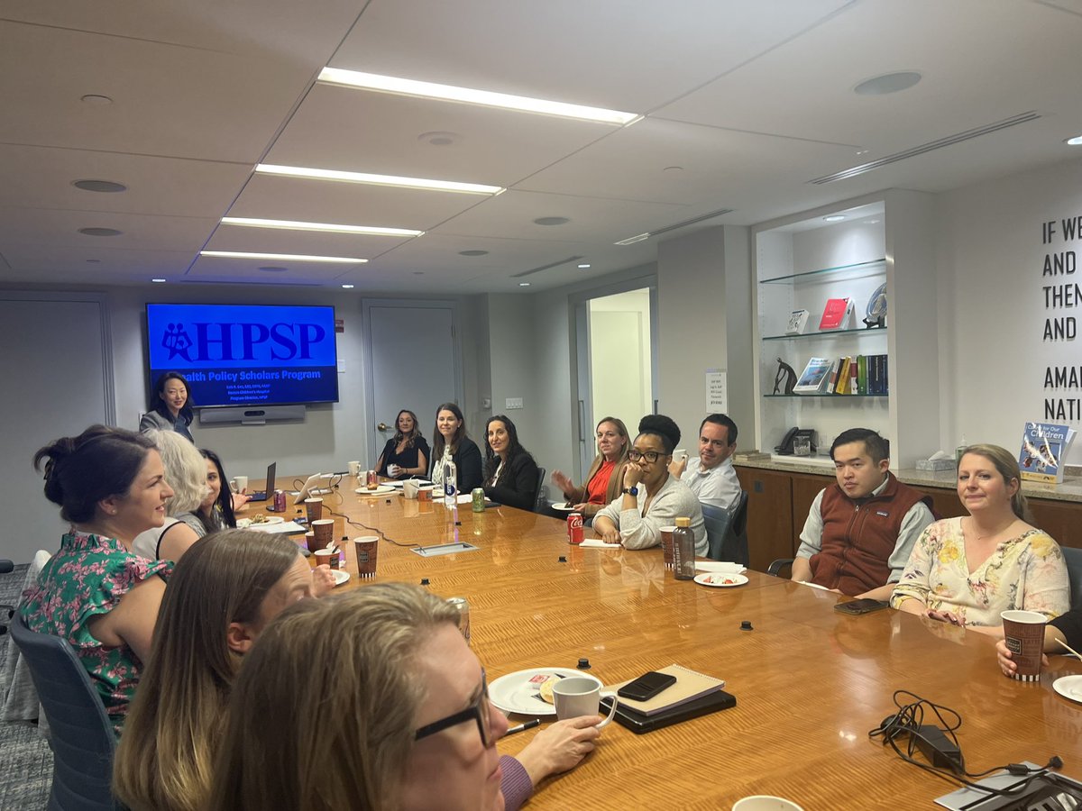 Very excited to kick off the @AcademicPeds Health Policy Scholars Program #PASmeeting at @AmerAcadPeds DC headquarters!