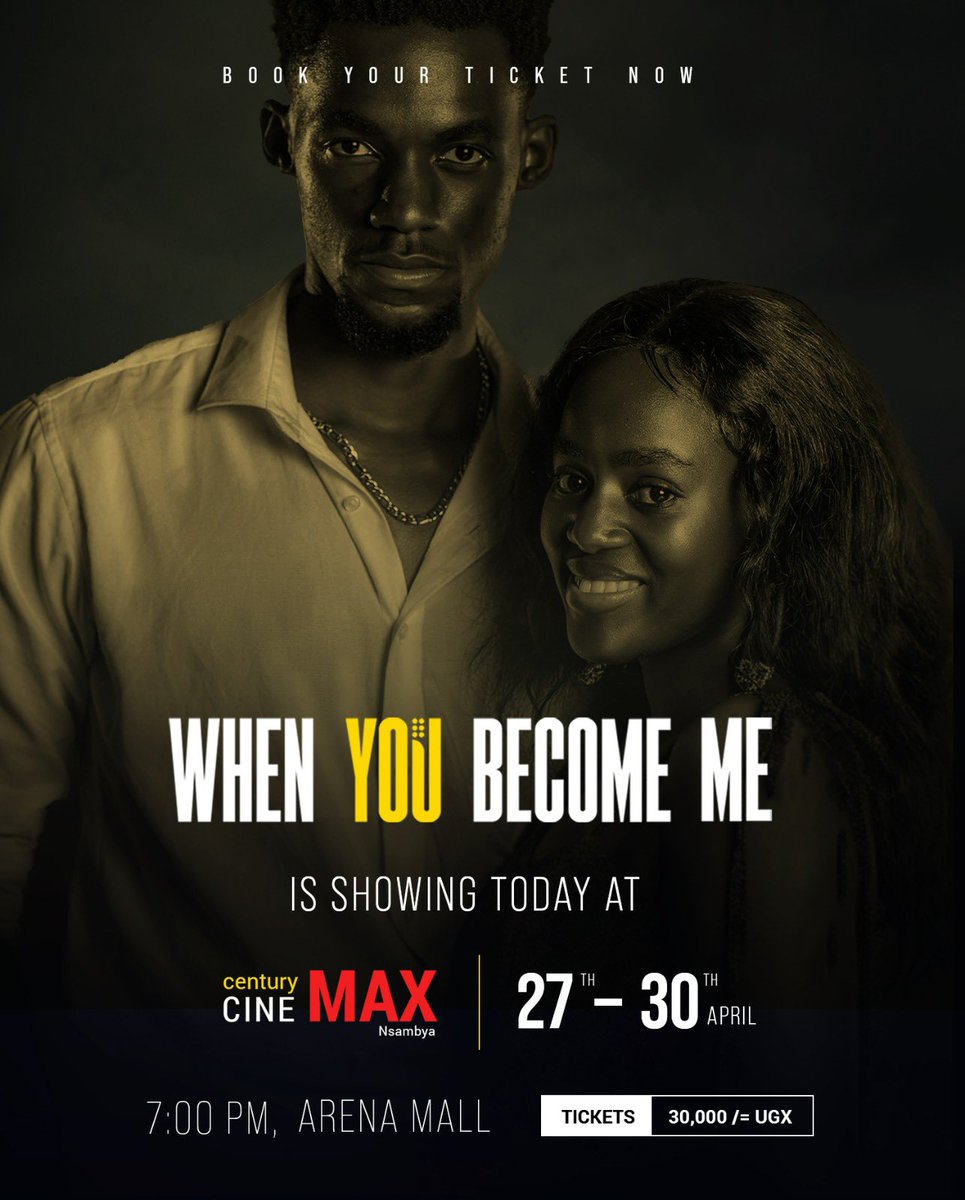 IanMillerz4's tweet photo. Happening today at Cinemax. #WhenYouBecomeMe #Cinemax #Cinemax as we hear of Phaneroo,Kabanda,#TheMackenzieProbe ,the 211 Ugandans should come watch this film today🥹🔥🎥 live at Cinemax at arena mall at 7pm https://t.co/9eskMc6MQU