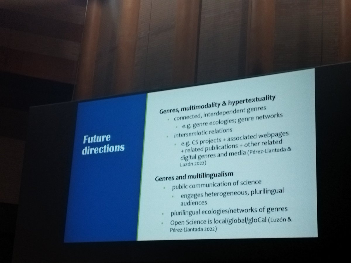 Ana Mª Piquer Píriz (@anapiquerpiriz) on Twitter photo Maravilloso broche final al #AESLA2023 con la plenaria de <a href="/carmenpll2016/">Carmen Perez-Llantada</a> #GénerosDigitales #CienciaAbierta #cienciaciudadana Maravilloso broche final al #AESLA2023 con la plenaria de <a href="/carmenpll2016/">Carmen Perez-Llantada</a> #GénerosDigitales #CienciaAbierta #cienciaciudadana