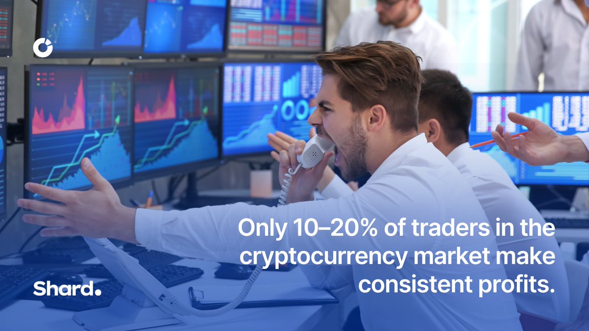 traders_stack's tweet photo. Did you know that only 10-20% of traders in the cryptocurrency market make consistent profits? 

Don't fall into the trap of thinking that trading alone is easy money - bet experienced traders on our platform, who know how to trade. #Shard https://t.co/g1zT1NxP4N