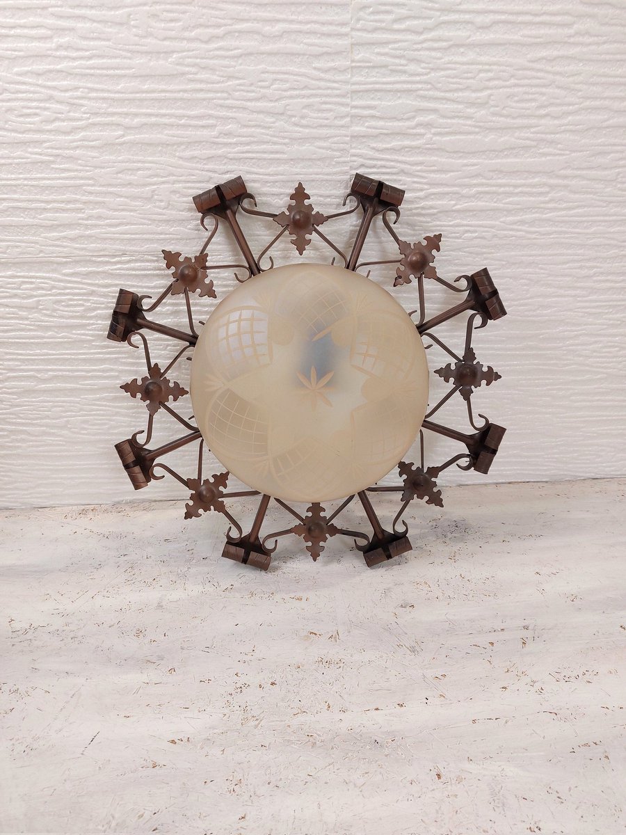 WhiteSt19795102's tweet image. Vintage Iron Ceiling Light, Wall plafoniere, Sconces Iron and Glass Wall Lamp, Ceiling Lamp #sconces #ceilinglamp #vintagelamp #glasssconcelamp #ironwalllamp #ceilinglight #livingroomlight #kitchenlight #wallplafoniere etsy.me/3oKFMPL