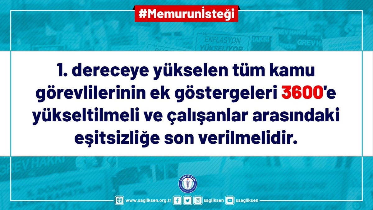 ErdalBolatci_'s tweet photo. 1.dereceye yükselen tüm kamu görevlilerinin ek göstergeleri 3600'e yükseltilmeli ve çalışanlar arasındaki eşitsizliğe son verilmelidir.

#Memurunİsteği https://t.co/C5YbXBB9pi