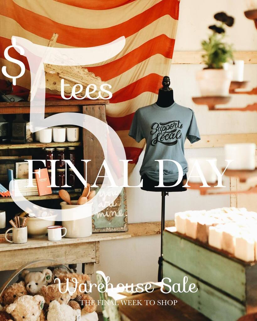The $5 tees were supposed to end yesterday, but we forgot this Support Local design, and have a bunch left, so it extends a couple extra days. Mailing continues. Y’all sure placed a LOT of orders 😳 #supportlocal #shopsmall instagr.am/p/CrlFcFDOl5-/