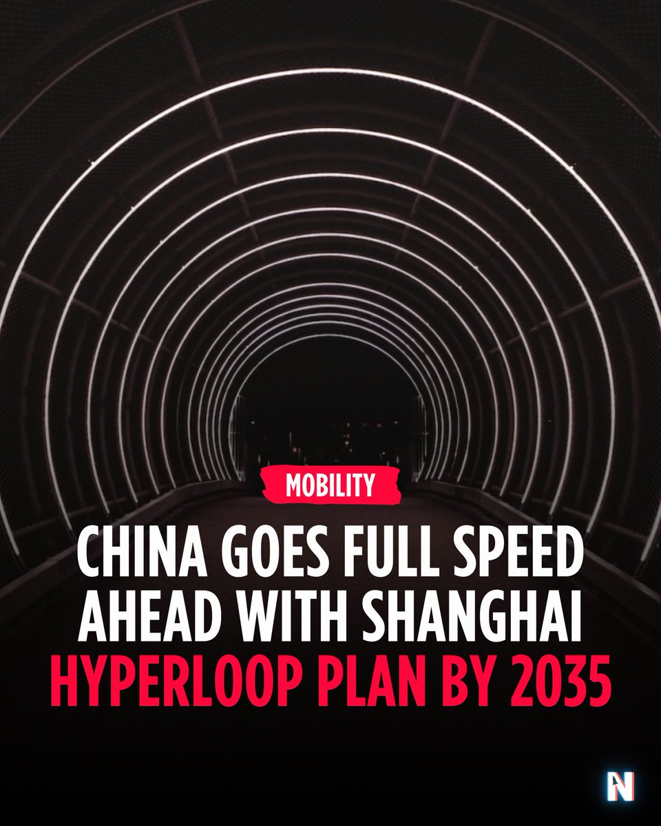 China is taking futuristic transportation to a new level as the first country to unveil a construction program for a #hyperloop system, aiming to connect Shanghai and Hangzhou at a blistering 1,000 km/h by 2035.⁠ 🚝

Read More 👉 l.nexbites.com/79epw9