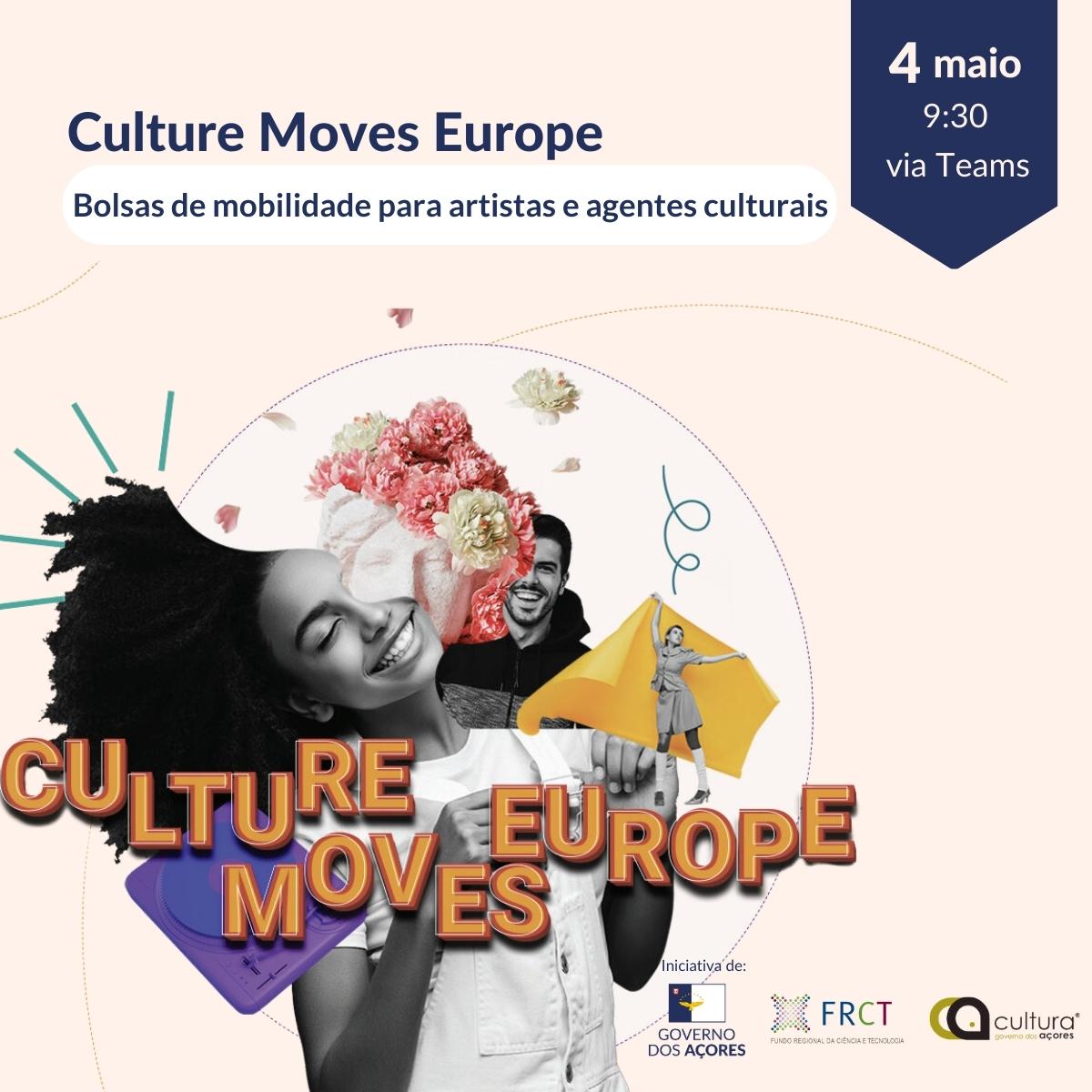 FRCTAzores's tweet photo. Trabalha no setor cultural e criativo nos Açores? Gostaria de fazer alguma mobilidade para outro país ou realizar uma residência artística? 👨‍🎨 ✈ 🏘 

Saiba como “agarrar” estas oportunidades do programa #CultureMovesEurope nesta sessão de informação👇

🔗 https://t.co/fHihwxOoGw https://t.co/sIPNp93DF6