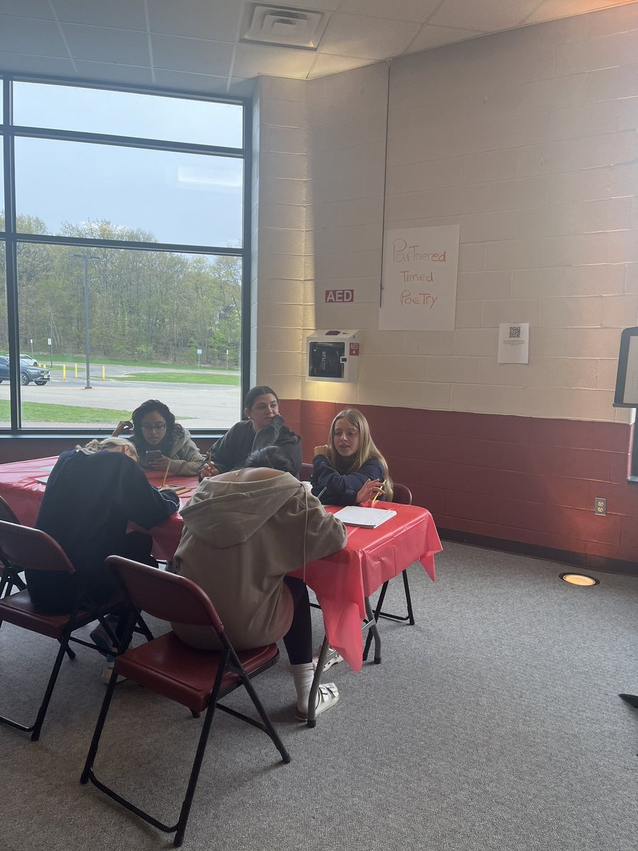 NEHS's Poetry Night was a big success! Kudos to our poets and teachers for organizing the night! <a href="/KevinRStansber1/">MarauderNation</a> @MsMargosiak