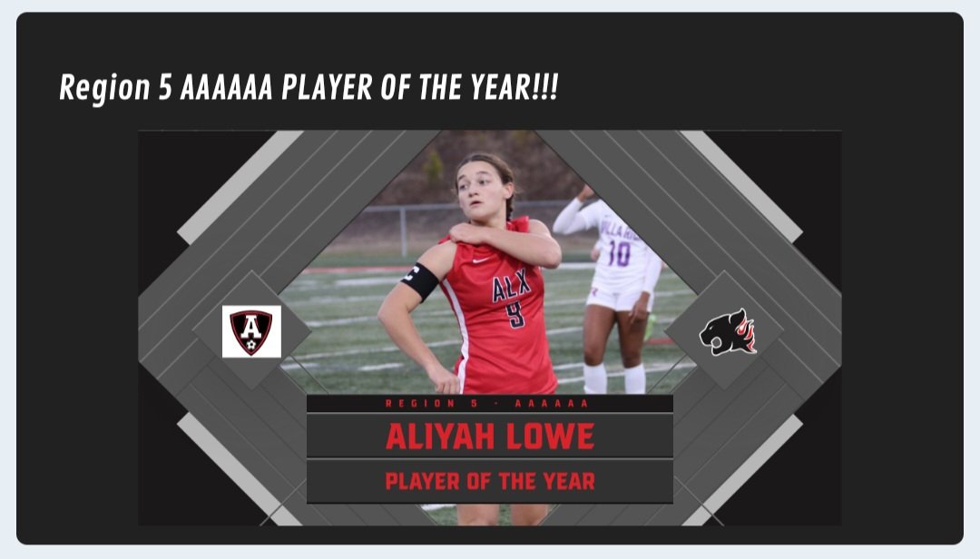 strikerdog06's tweet photo. All-State team, Region Player of the Year, First team All-Region, 31 goals and 11 asissts this season!!!🔥@ALXgirlssoccer @ALXAthletics @PrepSoccer @UWGSoccer @YHCWomensSoccer @LMCBobcats @MarinersSports @CSUCougarsWSOC @BlufftonWS @VMI_WoSoc @TMUBears @DP_League @TopDrawerSoccer https://t.co/j5tbzz5XLA