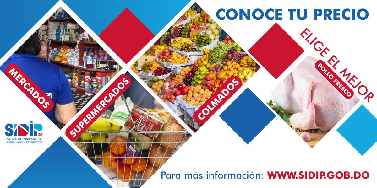 ProConsumidorRD's tweet photo. Utiliza la herramienta #SIDIP2.0 para consultar y comparar una gran variedad de productos alimenticios en tiempo real y escoger en base al mejor análisis precio y proximidad del establecimiento.
#ProConsumidorContigo https://t.co/mglIb2NdAu