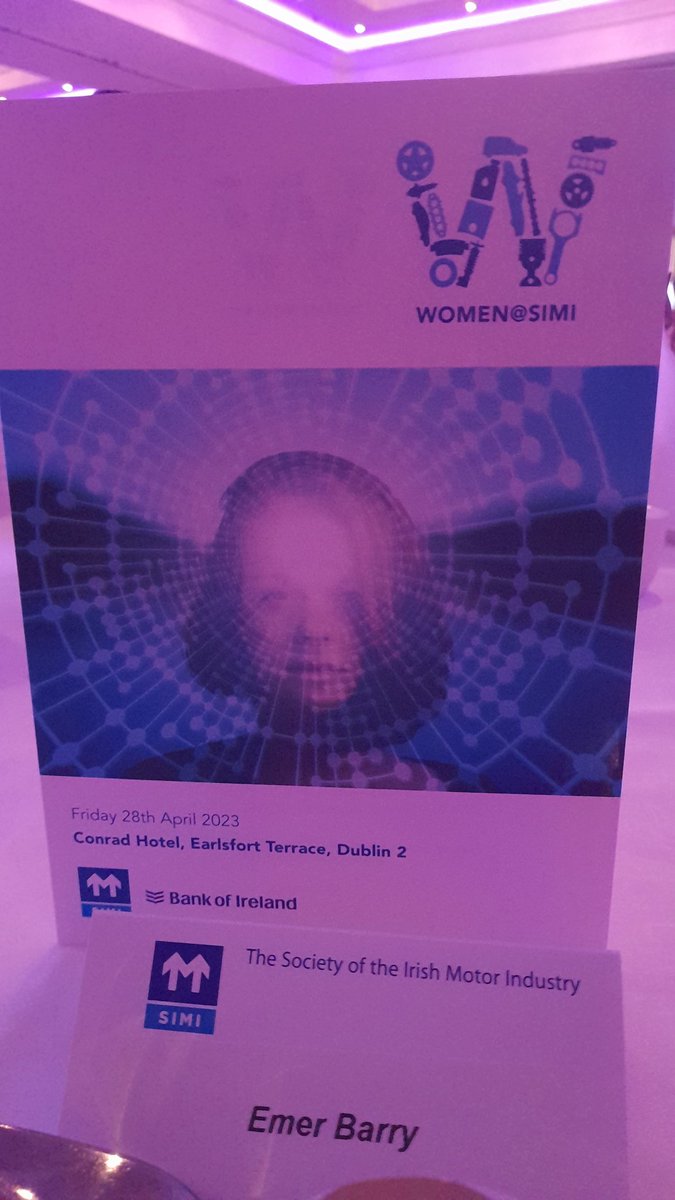 emerbarry's tweet photo. Delighted to be attending the Women@SIMI lunch. Great to meet the fantasic women working in the motor industry. Thanks for the warm welcome @SIMI_IE @SEAI_ie https://t.co/T2zsBmYM5O