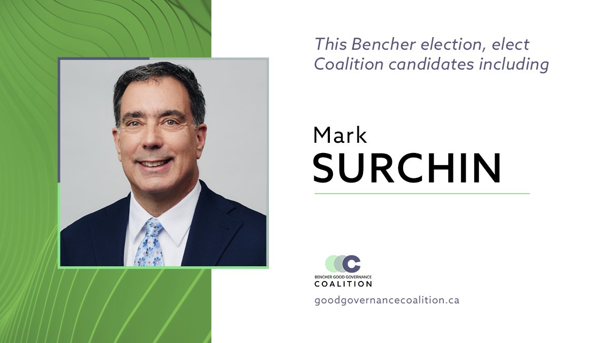Polls close soon!

Every lawyer has 40 votes. Twenty for lawyers from Toronto. Twenty for lawyers outside Toronto. You have until 5pm Eastern.

Please consider voting for every Coalition candidate, including Mark Surchin from Toronto.

Here's why:
goodgovernancecoalition.ca/post/what-s-th…