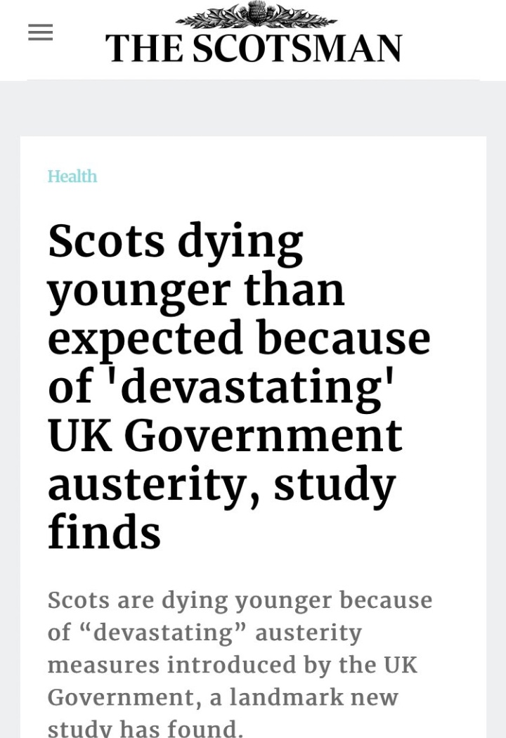 Chrisst10346202's tweet image. The @ScotTories @Conservatives are killing our people #GenerationYes #ScottishIndependenceASAP