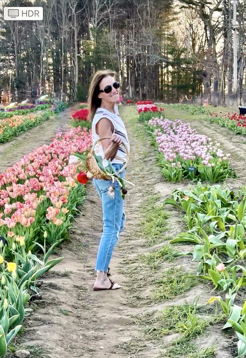 Tiptoeing thru the #tulips sure is a sign of #springtime Still patiently waiting for warmer weather! #wickedtulips