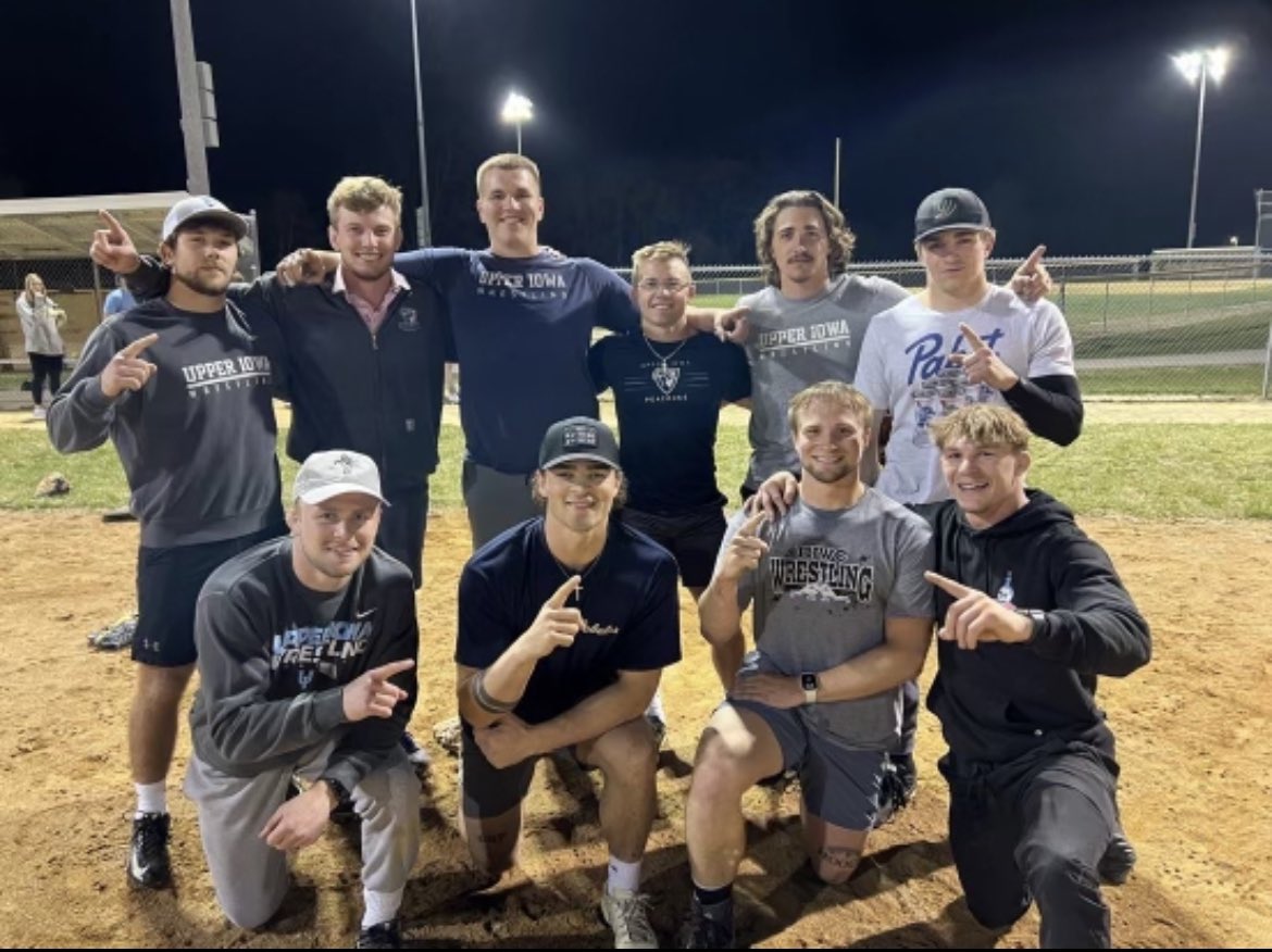 UIU_Wrestling's tweet photo. @UIU_Wrestling had to knock off @UIU_Football and @PeacockHoops to claim the 2023 intramural softball championship 🥎🥇! We want @UIU_Softball next! #winnerswin https://t.co/gBjhEssnRA