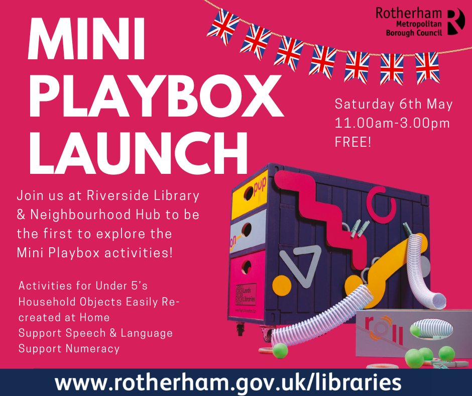 To mark the Coronation of The King and The Queen Consort, Central Libraries in Yorkshire &amp; Humberside now have a Mini Playbox for families to enjoy. 
Funded by Arts Council England &amp; Libraries Connected, we hope that the Playbox will inspire you to recreate activities at home.