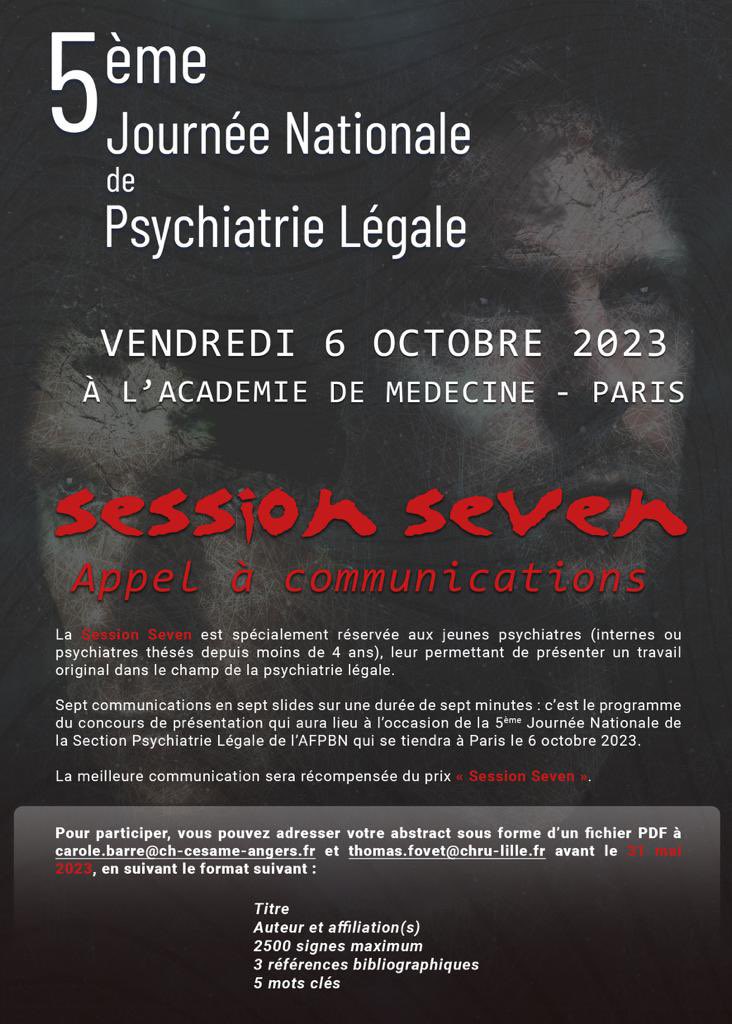 Carole Barré (@carolebarr18) on Twitter photo 5ème journée national de psychiatrie légale
Session Seven / 7 slides / 7 minutes
<a href="/NidalNabhan/">Nidal Nabhan Abou</a> @LacambreMathieu <a href="/ManuelOrsat/">Manuel Orsat</a> @AMoncany <a href="/ArbusChris/">Christophe Arbus</a> <a href="/laurent_layet/">layet laurent</a> 5ème journée national de psychiatrie légale
Session Seven / 7 slides / 7 minutes
<a href="/NidalNabhan/">Nidal Nabhan Abou</a> @LacambreMathieu <a href="/ManuelOrsat/">Manuel Orsat</a> @AMoncany <a href="/ArbusChris/">Christophe Arbus</a> <a href="/laurent_layet/">layet laurent</a>