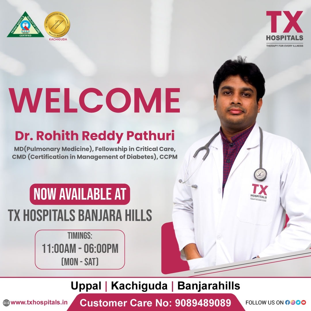 Rohith_Ror's tweet photo. My dear friends&amp; Well wishers, I've joined as a Consultant Pulmonologist, Critical Care &amp; Sleep Medicine in Tx Hospitals Banjara hills road no.12, Hyderabad https://t.co/NradrpQtiW