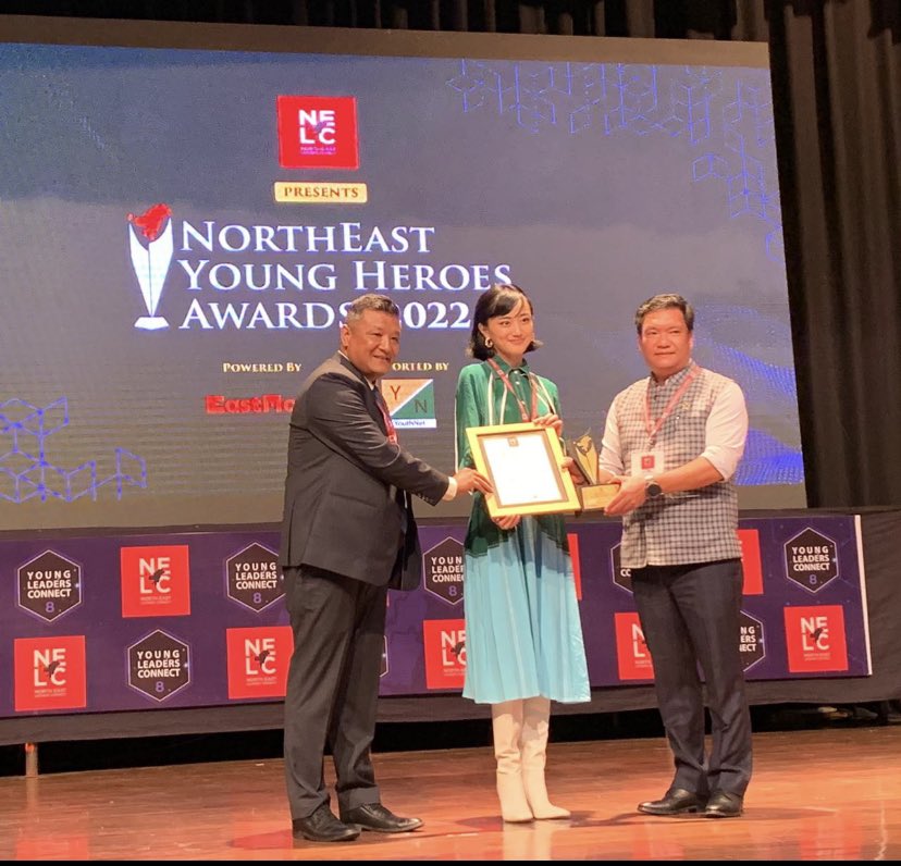 JakhaluHekani's tweet photo. Go Girl . We are so proud of you @AndreaKevichusa . North East Leaders Connect @NortheastLC reminisces the beautiful moment we acknowledged you -the Young Heroes Award, presented by HCM @PemaKhanduBJP and our Award winning Sr Journalist @Karma_Paljor #Filmfare #BestFemaleDebut https://t.co/16XT7v53y1