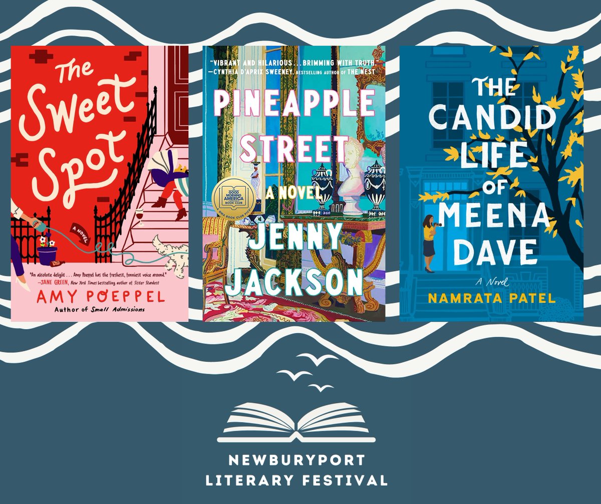There’s no place like home—it’s where all our stories begin. Festival authors @nampatel, @amypoeppel, and @JennyeJackson each bring to life houses that are central to their novels. Join them with local author @hollyrob1 tomorrow at 9AM at the Old South Church in #newburyport!