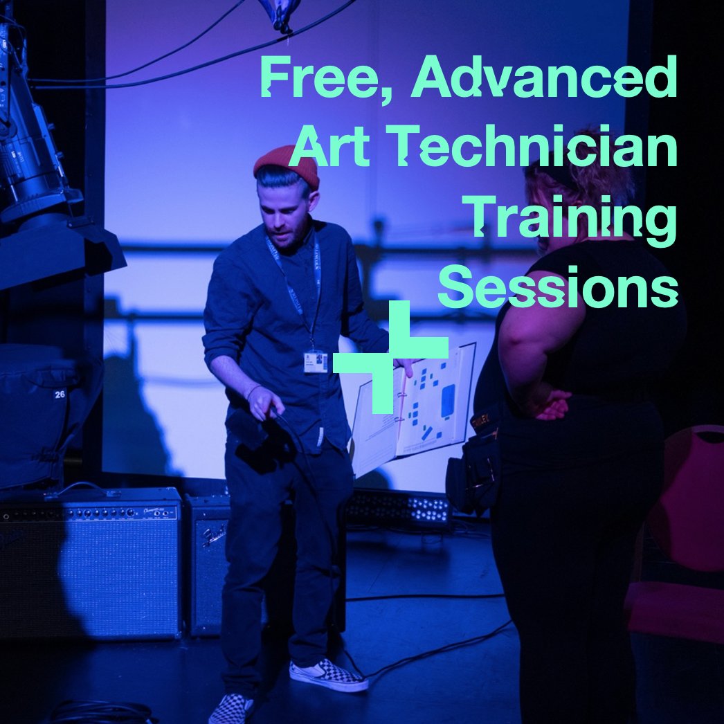 We're working with @ArtTechSpace &amp; skilled techs in the region to deliver free, Advanced Art Technician Training, these include:

- Exhibition furniture &amp; wall building
- Live events, from gallery to stage
- AV, Streaming &amp; SketchUp

Details here &gt; bit.ly/3L4jIqM