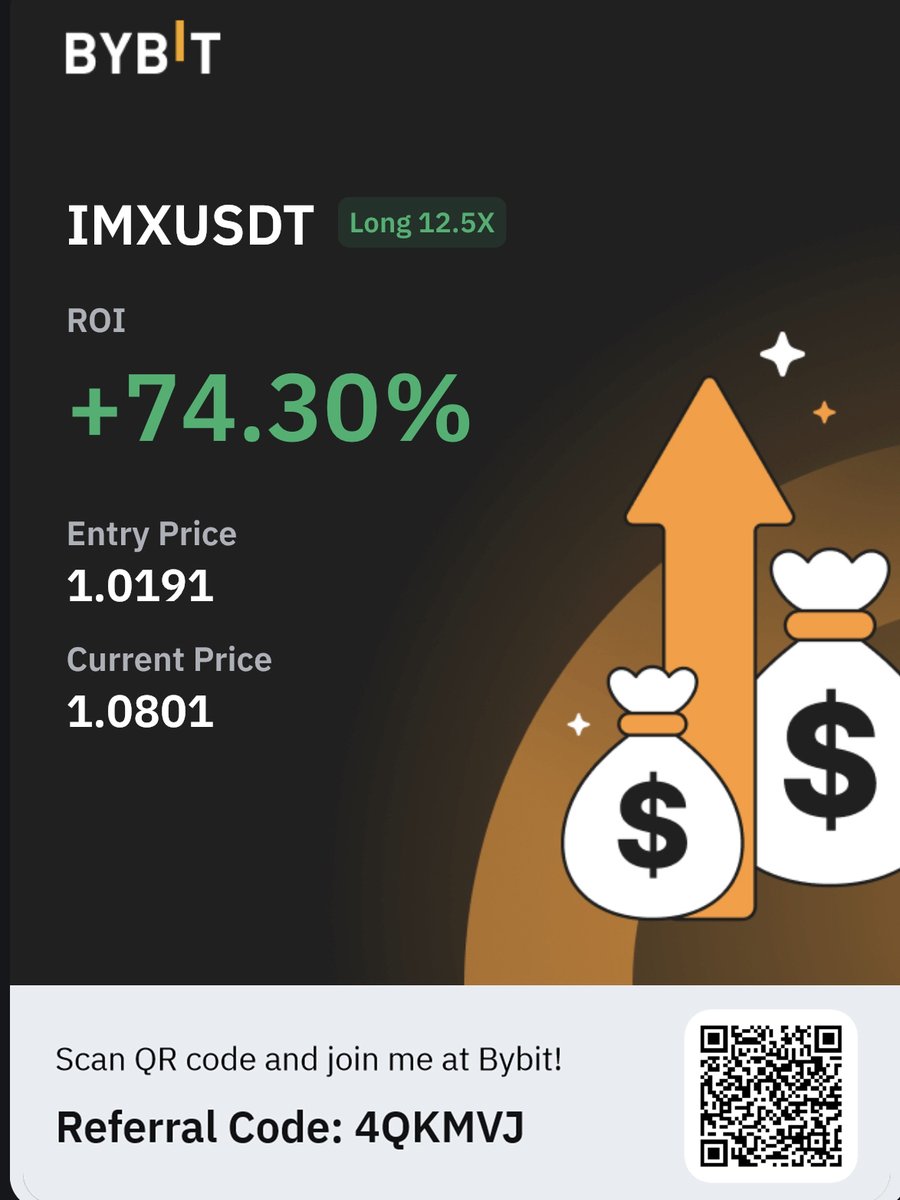 DocDettinger's tweet image. Les deux trades clôturés hier à 23h.
$IMX $WOO avec une belle prise de profits sur ces #altcoin #AltcoinSeason 
N&apos;attends pas pour nous rejoindre 👉t.me/docdettinger