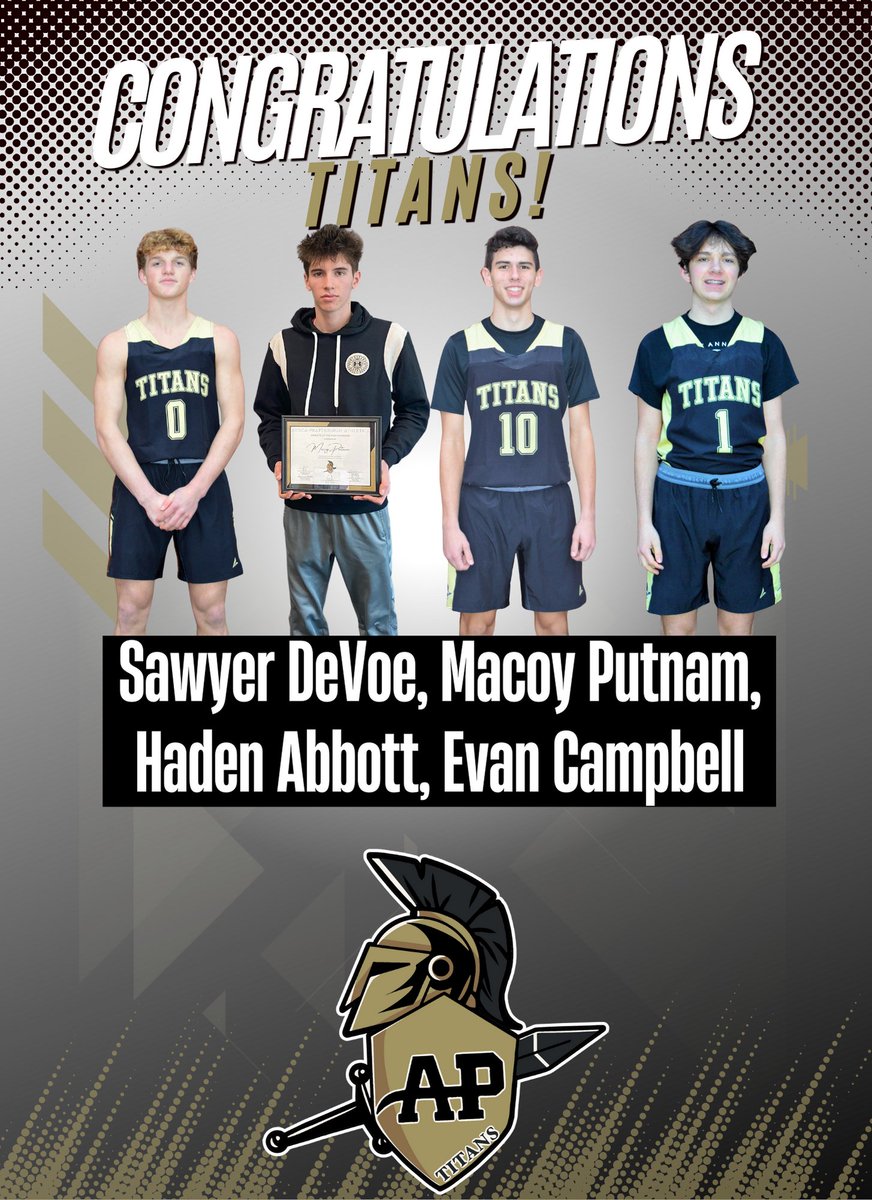 Congrats to our boys for earning all-state honors!

Find out more in this week's issue of The Titan Tribune

smore.com/m5yvf