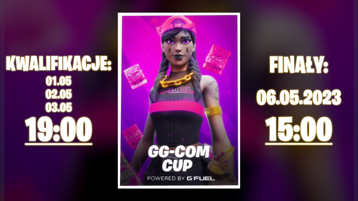 GG-COM CUP SOLO O 1500 PLN! 🔥🔥

 ZAPISY DO ELIMINACJJ!
 01.05 wls.ac/WR4IYgJxuy
 02.05 wls.ac/WR7vaitg8W
 03.05 wls.ac/WR7wY9adc0