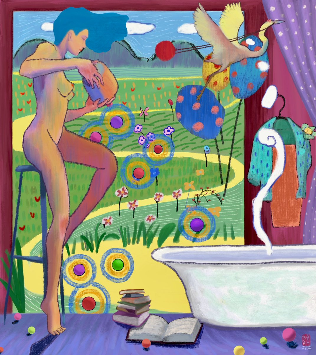 Time for another ART|ist thread🤙🔥🔥🔥

Me and "Seasoning" by <a href="/SeungdoHyun/">SΞUNGDO The Artist</a> which will be part of our drop on <a href="/niftygateway/">Nifty Gateway Studio</a> on Monday😍 👀

▪️ 🎨 | 👤 
▪️tag if you want (max. 2)
▪️rt if you want (no max)