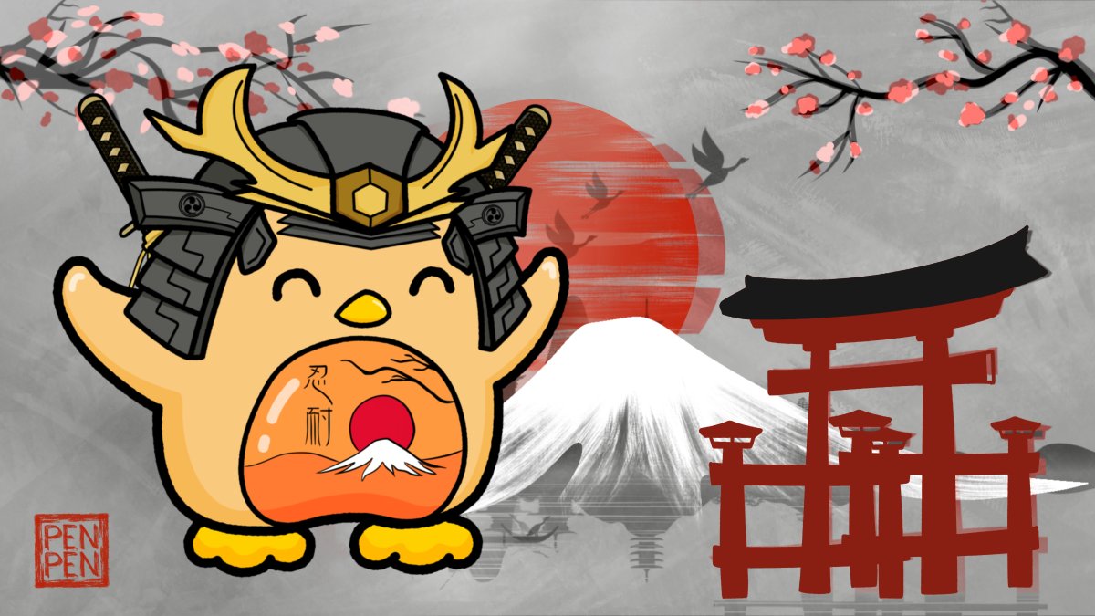 GalaxyPenPenNFT's tweet photo. おはようございます、戦いましょう！ ~ SAMURAI PEN-PEN🐧

https://t.co/B4LF3Cg2X6 https://t.co/Da0Bbn23Fw