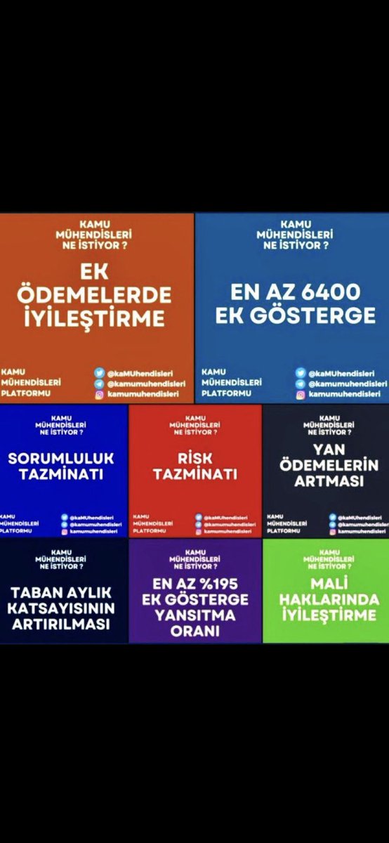 Kamu Mühendisleri %'lik memur zammı değil, Meslek itibarına yakışır yasal düzenleme istiyor.

<a href="/vedatbilgn/">Vedat Bilgin</a>

#SnVBilginKamuMuhendisi