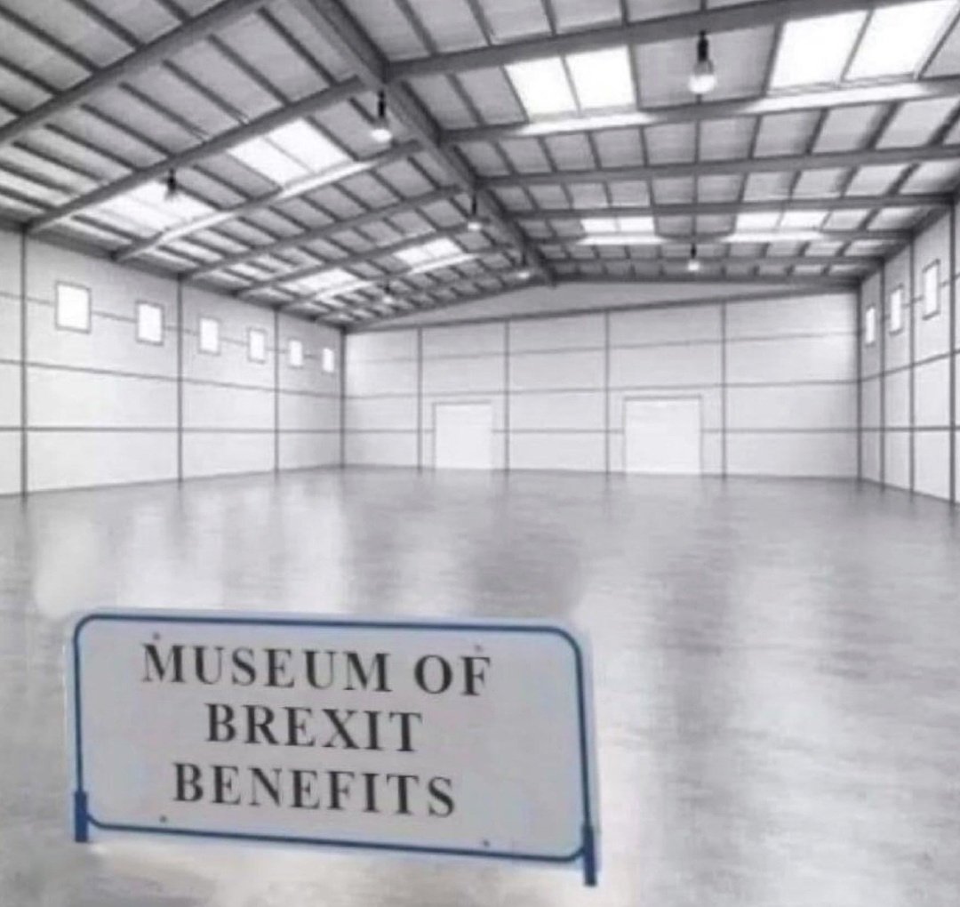 _JamesJack_'s tweet photo. MUSEUM OF BREXIT BENEFITS 
#BREXITREALITY 
#BrexitHasFailed 
#BrexitMistake https://t.co/zbuPVWPCZO