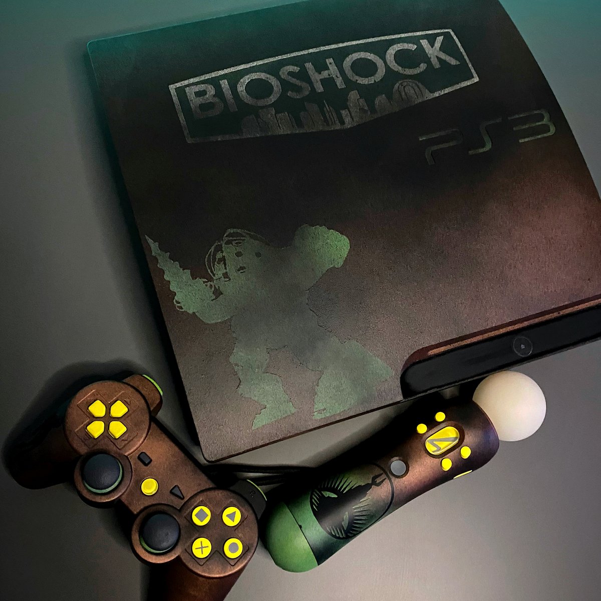 Bioshock Ps3 slim

#custom #custompaint #customart #customplaystation #ps3 #customps3controller #ps3controller #sony #gamingmods #customcontroller #customgamingsetup #bioshock