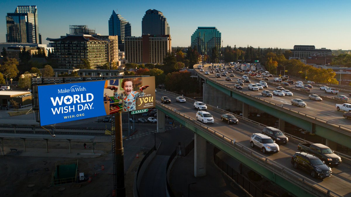 Make-A-Wish Mid-Atlantic (@wishmidatlantic) on Twitter photo As World Wish Day approaches tomorrow, and as part of our partnership, <a href="/lamarooh/">Lamar Advertising</a> is using their national digital billboard network to celebrate the anniversary of the Make-A-Wish founding and support our life-changing mission! Thank you, Lamar! #LamarAdvertising #WorldWishDay As World Wish Day approaches tomorrow, and as part of our partnership, <a href="/lamarooh/">Lamar Advertising</a> is using their national digital billboard network to celebrate the anniversary of the Make-A-Wish founding and support our life-changing mission! Thank you, Lamar! #LamarAdvertising #WorldWishDay