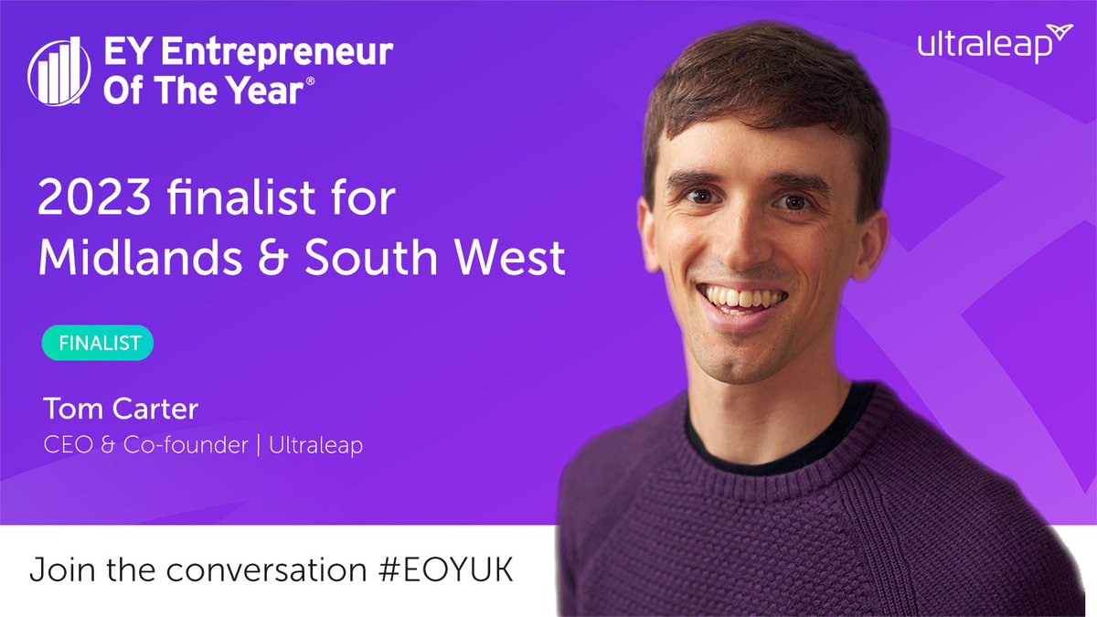 Congratulations, <a href="/iamtomcarter/">Tom Carter</a> 🎉  

Our CEO and co-founder has been selected as one of the Midlands &amp; South West finalists for EY Entrepreneur Of The Year! What great news to start off the UK bank holiday weekend 🙌 

#EOYUK