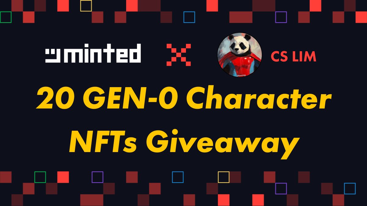 After the lightning-fast sellout of the previous free mint, #mintheads and #crofam, let's keep this going!🔥

Get ready for the chance to score big with <a href="/cslim_aiart/">CSLIM</a>'s upcoming mint <a href="/MutantHeroesAi/">The World Of Mutant Heroes</a> 🎨

⏰ Deadline: May 1 at 13:00 UTC

gleam.io/fbsiT/minted-x…