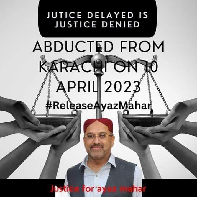 AliSethar07's tweet photo. Justice for AyazMahar    #ReleaseAyazMahar https://t.co/4ICHdVdQZY
