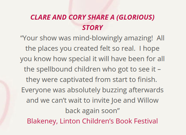 reallybptheatre's tweet photo. How's that for feedback? We're still buzzing too after the fab time we had at @InfantsatLinton as part of @LintonBookfest schools programme! We'll be performing SUDDENLY...! on Sun 14 May FREE for the family fest - get booking! https://t.co/hu4gHH2Na3 #lintonchildrensbookfestival https://t.co/66cxOevXWn