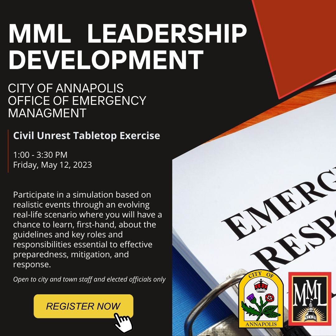 This unique leadership development training opportunity is brought to you by the League’s Hometown Emergency Preparedness Ad hoc Committee (HEPAC) in partnership with the City of Annapolis, Office of Emergency Management. Sign up today, seats are limited: bit.ly/AnnapolisTable…
